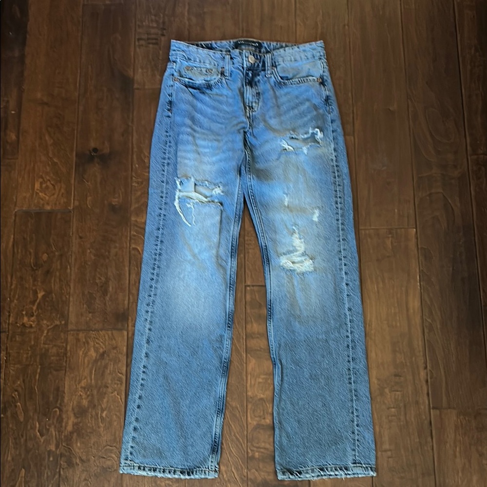 Women’s 90’s baggy  Distressed Blue Jeans by Aeropostale